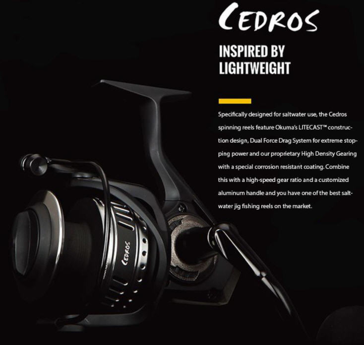 Okuma Cedros 6000 5.8 1 Left/Right Hand Fishing Spinning Reel - CJ-6000 for  sale online
