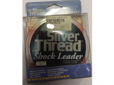 SILVER THREAD SHOCK LEADER CLEAR 55YDS