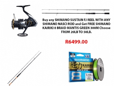 SHIMANO SUSTAIN FJ AND SHIMANO NASCI COMBO