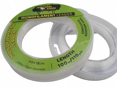 MONSTER CARP MONOFILAMENT LEADER 100M