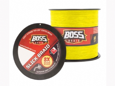 BOSS BRAID SLICK BRAID YELLOW 600M