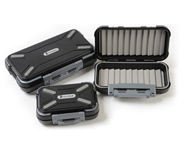 XPLORER DELUXE WATERPROOF FLY BOXES BLACK