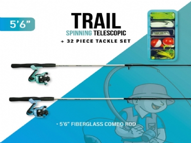 FUN TACKLE  TRAIL SPINNING TELESCOPIC COMBO