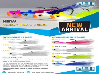 BLU 2798 BUCKTAIL JIGS 1.OZ