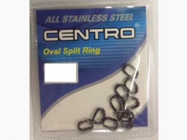 CENTRO ALL STAINLESS STEEL OVAL SPLIT RING