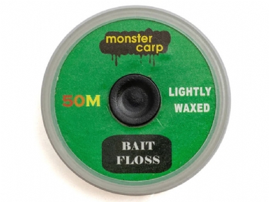 MONSTER CARP LIGHT WAXED BAIT FLOSS 50M