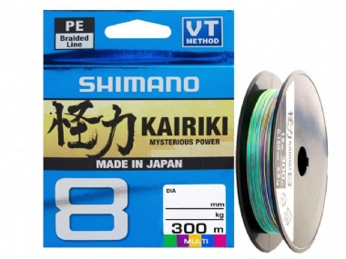 SHIMANO KAIRIKI 8 BRAID MULTI COLOR 300M