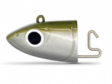 FIIISH LURES BLACK MINNOW JIG HEAD OFF SHORE