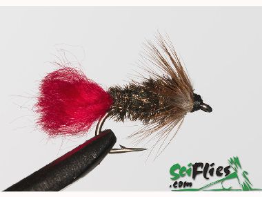 SCIENTIFIC FLIES RED TAG  BLACK RED