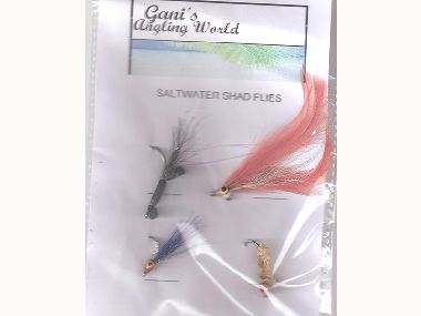 GANIS SALTWATER SHAD FLIES (PACK 1)