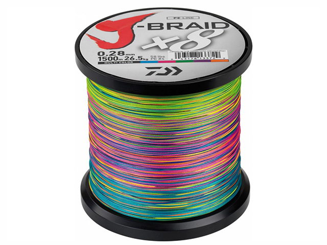 DAIWA J-BRAID X8 MULTI COLOR 500M