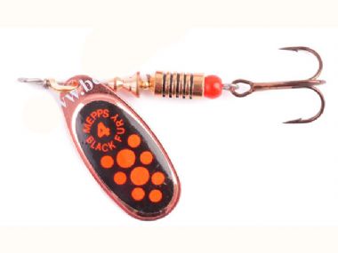 MEPPS BLACK FURY COPPER/ORANGE DOT