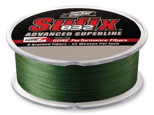 Sufix 832 Braid Line-3500 Yards (Green, 30-Pound) 