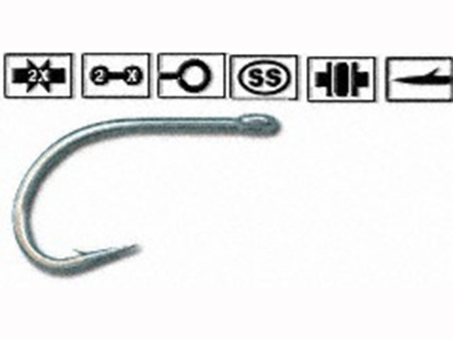 MUSTAD C68S SS SALTWATER TARPON HOOKS