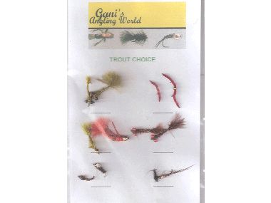 GANIS ASSORTED TROUT FLIES (PACK 3)