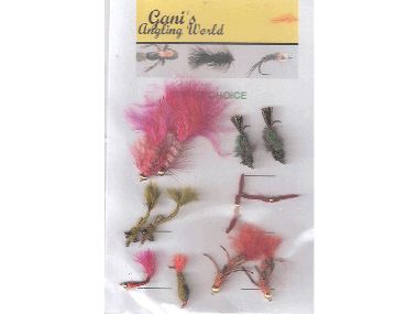 GANIS ASSORTED TROUT FLIES (PACK 2)