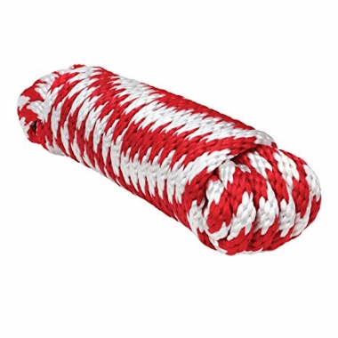 YOUNG MARINE SKI ROPE RED AND WHITE
