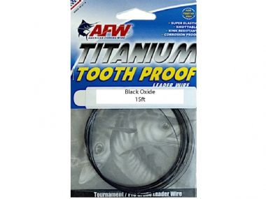 AFW TITANIUM TOOTH PROOF BLACK OXIDE LEADER 15FT