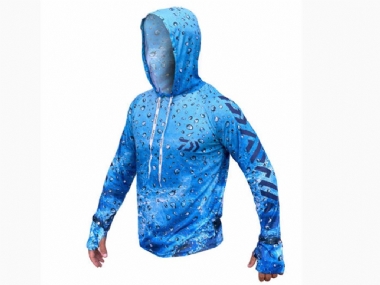 DAIWA LIGHTWEIGHT HOODIE SPLASH BLUE