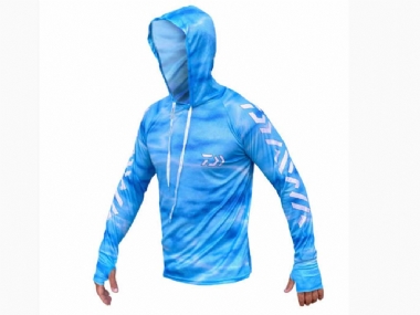 DAIWA LIGHTWEIGHT HOODIE LIGHT BLUE