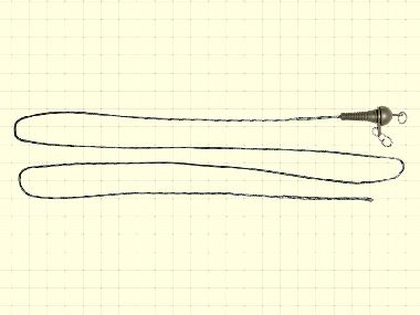 DOCKS RUNNING LIQUID WIRE 40LB SWIVEL & RING