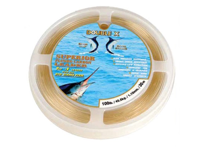 DOUBLE X SUPERIOR FLUOROCARBON LEADER CLEAR
