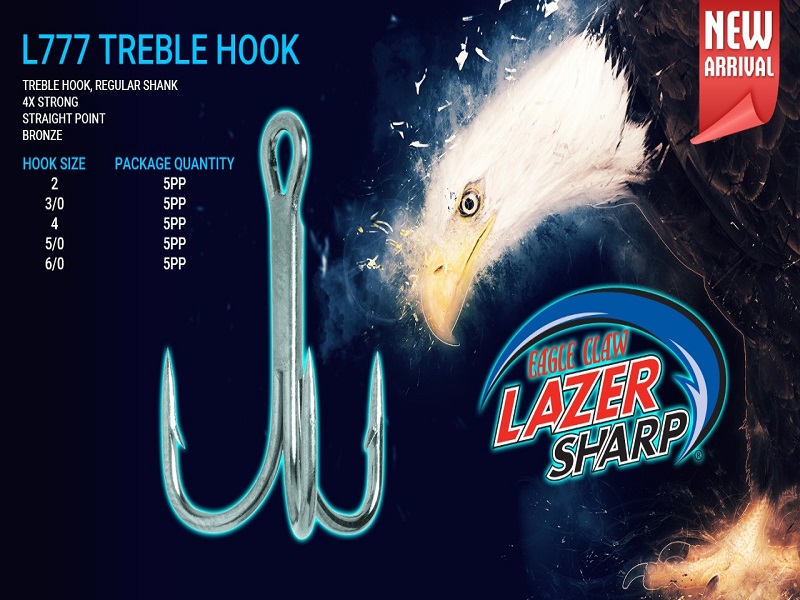 EAGLE CLAW L777G TREBLE HOOK