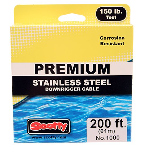 SCOTTY PREMIUM STAINLESS STEEL DOWN-RIGGER CABLE