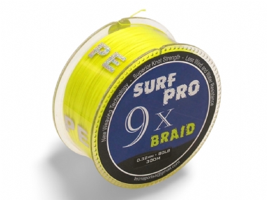 TECNI PERLINE SURF PRO 9X BRAID YELLOW 300M