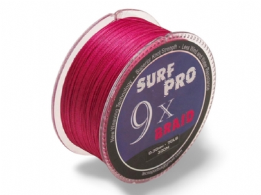 TECNI PERLINE SURF PRO 9X BRAID PINK 300M