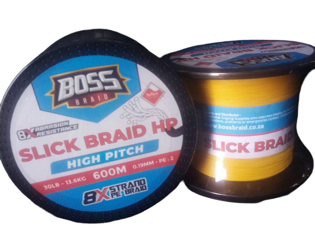 BOSS BRAID SLICK BRAID HP YELLOW 600M