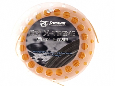 PIONEER X-TREME FLY LINE NEON ORANGE 100FT