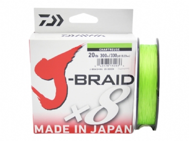 DAIWA J-BRAID X8 CHARTREUSE 300M