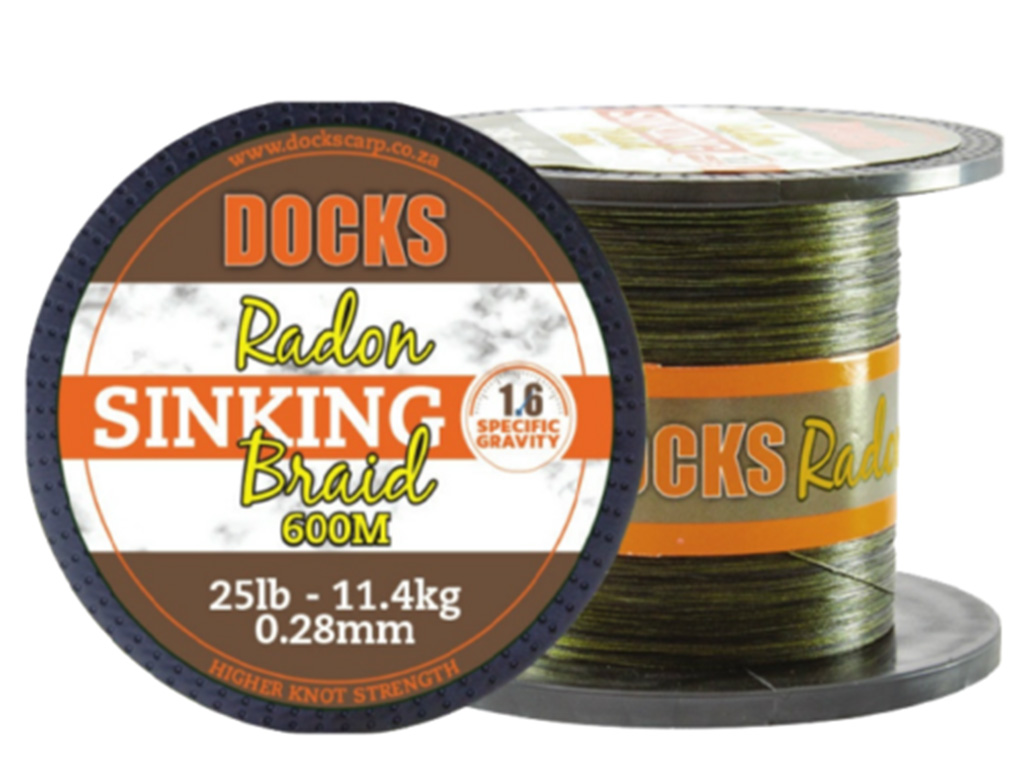 DOCKS RADON SINKING BRAID GREEN 600M