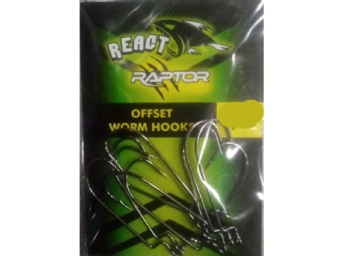 REACT RAPTOR OFFSET WORM HOOKS