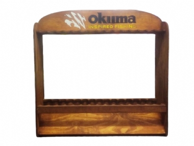 OKUMA WOODEN ROD RACK