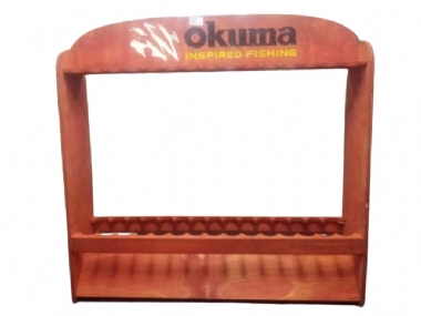 OKUMA WOODEN ROD RACK