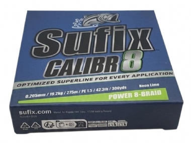 SUFIX CALIBR 8 NEON LIME 300YDS