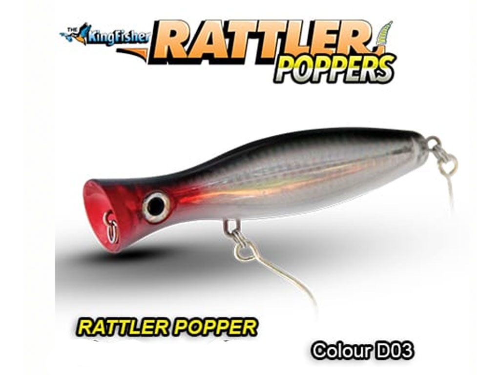 KINGFISHER RATTLER POPPERS 20CM