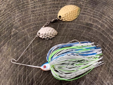 VENOM LURES DOUBLE TURTLE BACK HIDDEN HEAD SPINNER BAIT 1/2OZ