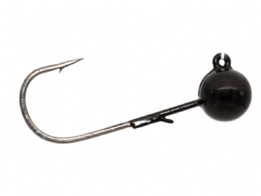 MOSS BACK TUNGSTEN BALL JIG HEAD BLACK