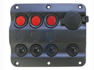 ASC SWITCH PANEL(3) LED W/CIRCUIT BREAKER