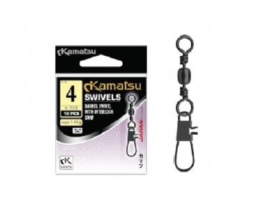 KAMATSU BARREL SWIVEL WITH INTERLOCK SNAP (K-213)
