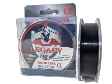 LEGEND LEGACY ALPHA HOOK LINE BLACK 100M