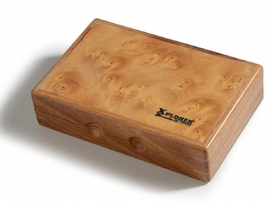 XPLORER ARTISAN WOOD BURL FLY BOX