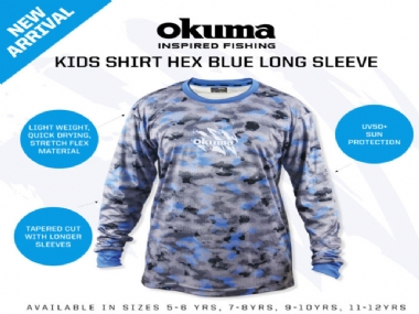 OKUMA KIDS HEX BLUE  LONG SLEEVE