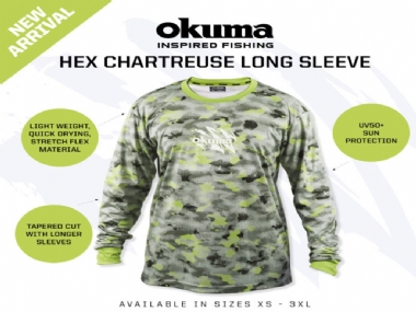 OKUMA HEX CHARTREUSE  LONG SLEEVE