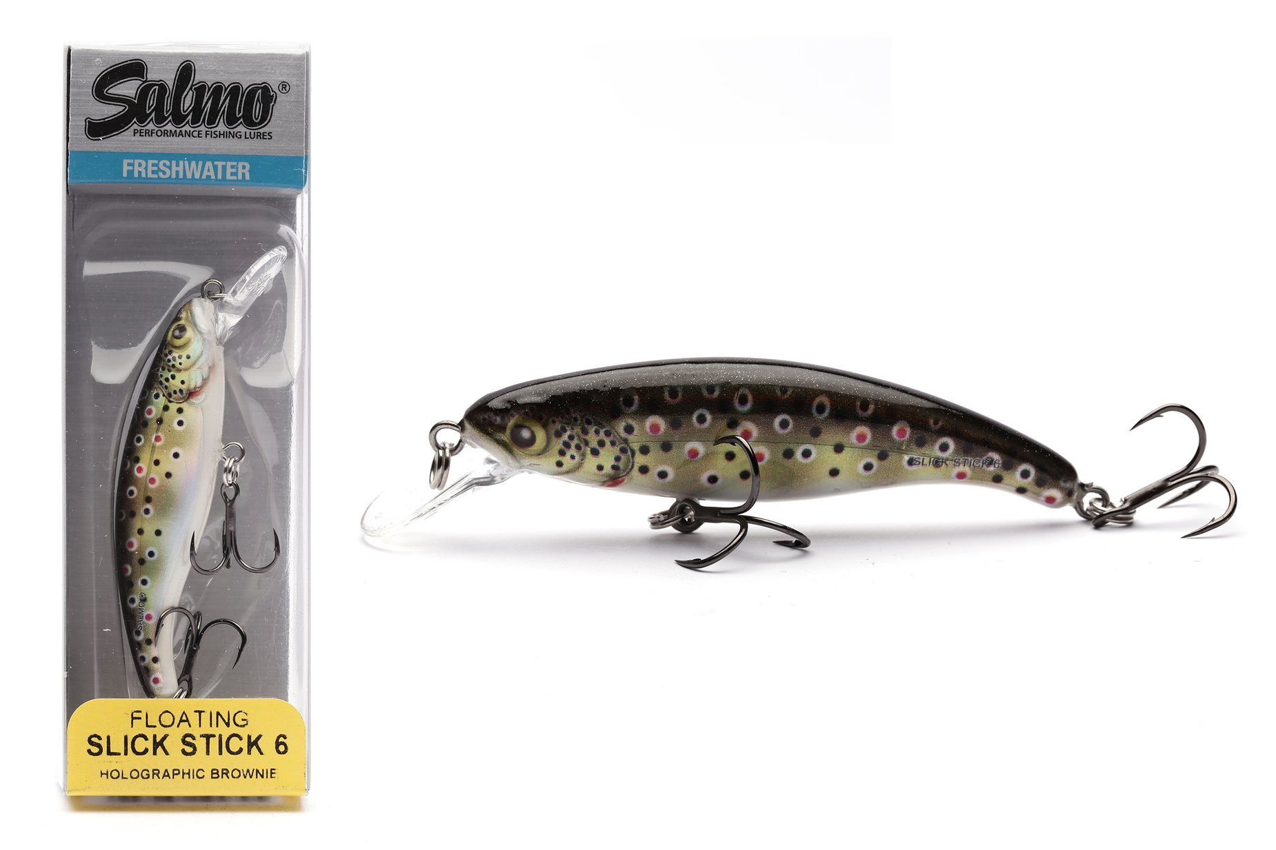 Salmo Slick Stick Floating 6cm Green Bone Flash