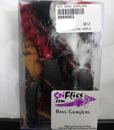 SCIENTIFIC FLIES ASSORTED BASS GURGLERS