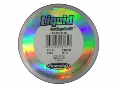 CASTALIA LIQUID BRAID HI-VIS YELLOW 330YDS